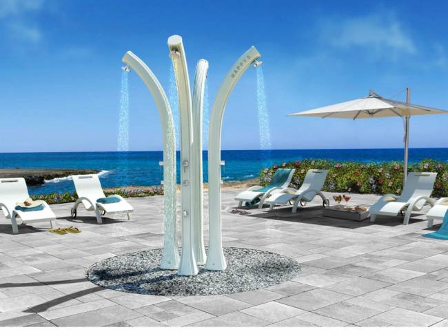 Душ солнечный Happy Beach F 530 белый 220х240х2220 мм