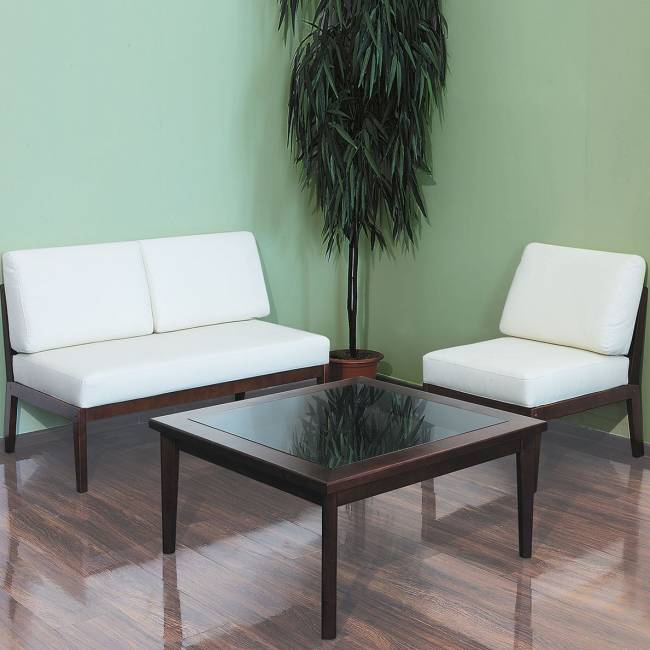 Диван-скамья Массив мягкая экокожа крем, каркас орех Диван-скамья Массив мягкая экокожа крем, каркас орех