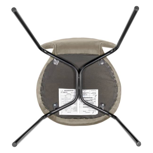 Стул Seven Style латте велюр с чёрными ножками Стул Seven Style латте велюр с чёрными ножками