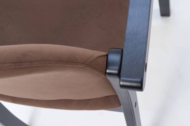 Стул-кресло Джуно 2.0 чёрный/коричневый