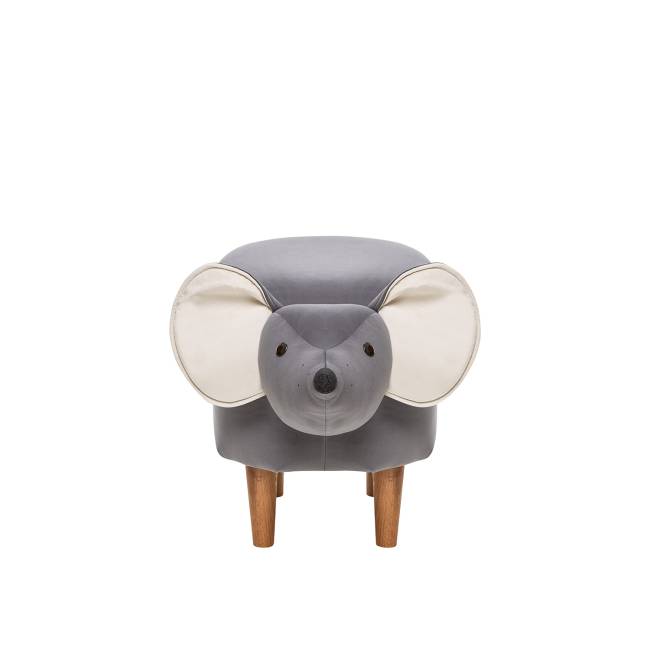 Пуф Leset Мышка V32 серый, компаньон V01 белый Бук