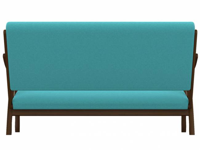 Диван Вега 10 ткань бирюза, каркас орех