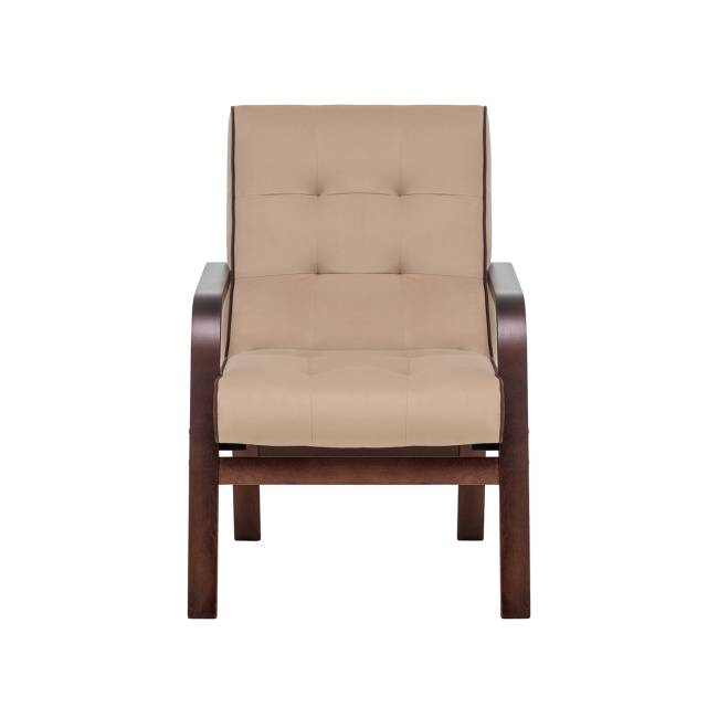 Кресло Leset Модена Орех текстура V18 бежевый, кант V23 молочный шоколад Кресло Leset Модена Орех текстура V18 бежевый, кант V23 молочный шоколад