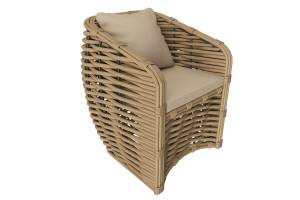 MOKKA МАЙОРКА / MAJORCA кресло, цвет соломенный