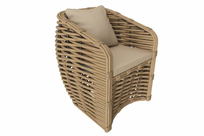 MOKKA МАЙОРКА / MAJORCA кресло, цвет соломенный