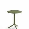 Стол пластиковый обеденный Step + Step Mini агава Ø605х400-765 мм
