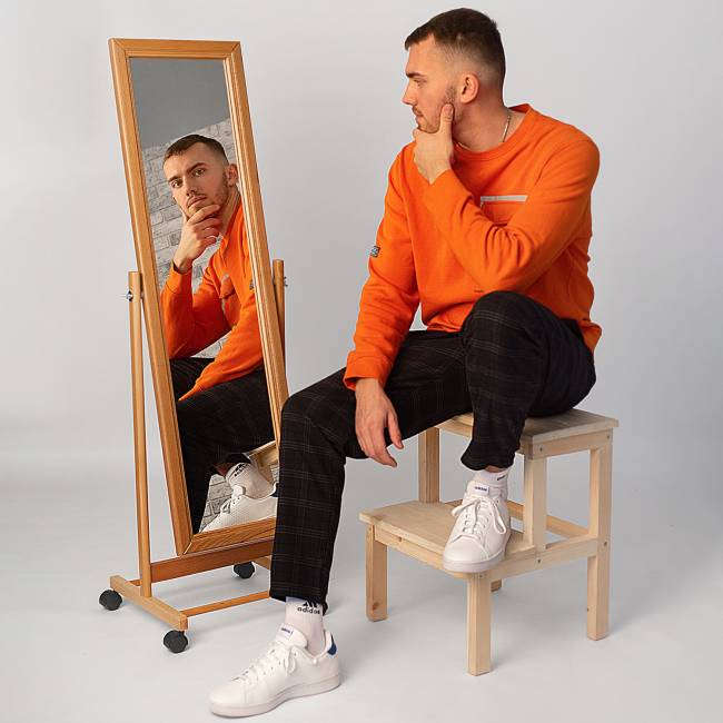 Зеркало напольное В 27Н светло-коричневый 137 см х 42,5 см