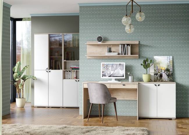 Стол компьютерный Бостон 12.69 цвет дуб эндгрейн элегантный