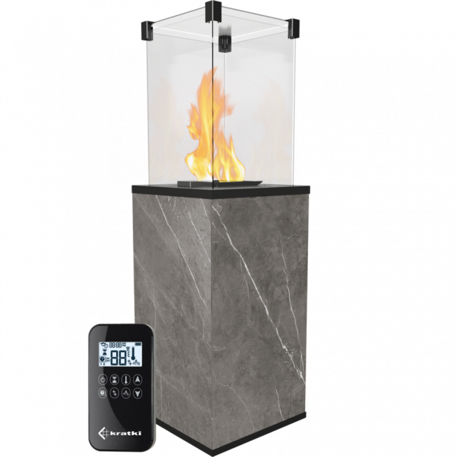 Нагреватель газовый PATIO/G31/37MBAR/Q/N/P/G - NATURALI PIETRA GREY, пульт