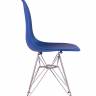 Стул Eames синий, опора металл