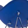 Стул Eames синий, опора металл