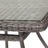 "Айриш" стол плетеный из искусственного ротанга, цвет графит