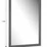 Зеркало настенное BeautyStyle 11 серый графит 118 см х 60,6 см Зеркало настенное BeautyStyle 11 серый графит 118 см х 60,6 см