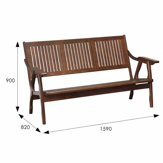 Диван-скамья Массив решетка, каркас орех Диван-скамья Массив решетка, каркас орех