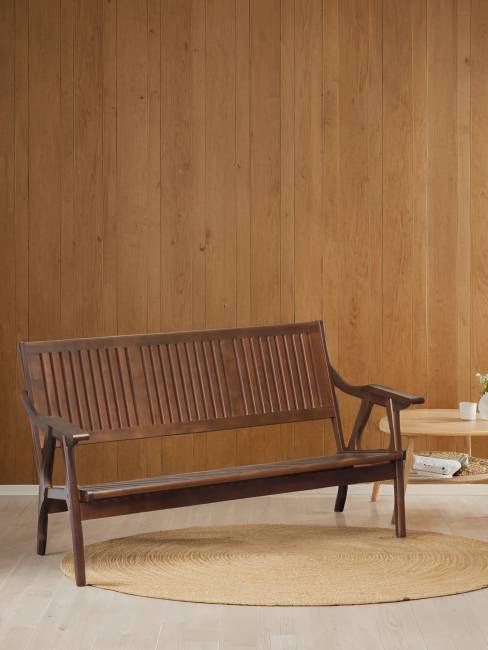 Диван-скамья Массив решетка, каркас орех