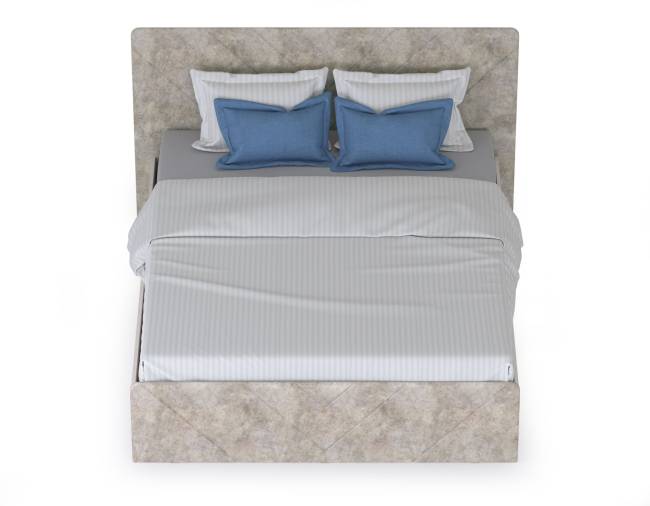 Кровать 1600 с подъёмным ортопедическим основанием Амели 11.31 цвет шёлковый камень/бетон чикаго беж