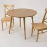 Стол Монте К 90 натур со стульями Ингольф натур