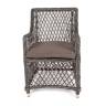 "Латте" плетеное кресло из искусственного ротанга, цвет графит