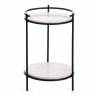Столик кофейный Secret De Maison FASELIS ( mod. 11886 ) алюминиевый сплав/мрамор, 38*38*56 см, черный/белый мрамор Столик кофейный Secret De Maison FASELIS ( mod. 11886 ) алюминиевый сплав/мрамор, 38*38*56 см, черный/белый мрамор