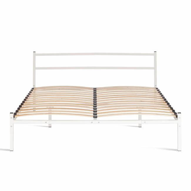 Кровать Marco металл, 160х200см, белый белый металл Кровать Marco металл, 160х200см, белый белый металл