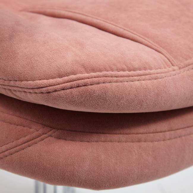 Кресло Софти Люкс/Softy Lux флок , розовый, 137 розовый флок