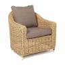 "Кон Панна" кресло из искусственного ротанга, цвет соломенный