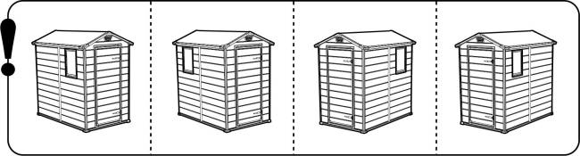 Сарай "Манор 4х6" (размеры 118 x 184 см), бежевый
