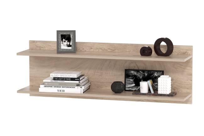 Столы Бостон с полками и стеллажом со стеклом цвет дуб эндгрейн элегантный/фасады МДФ милк рикамо софт