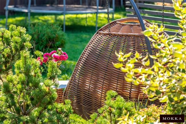 MOKKA МАЙОРКА / MAJORCA подвесное кресло двухместное, цвет капучино