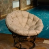 Кресло из искусственного ротанга Papasan Орех
