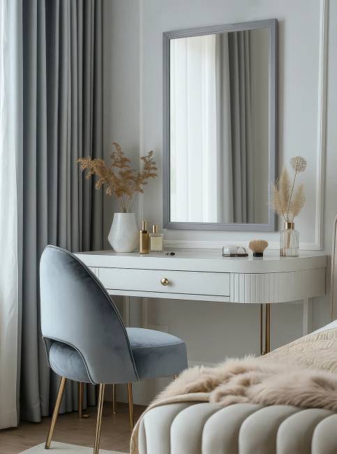 Зеркало настенное Артемида серый 77 см х 46, 5 см