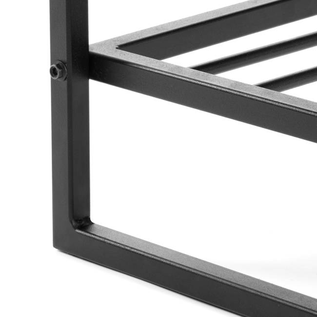 Банкетка-обувница Charli Lux/Чарли Люкс экокожа , Sharp Чёрный черный экокожа