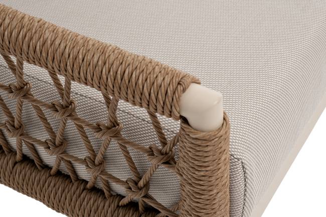 "Венеция" лаунж-зона из искусственного ротанга, цвет соломенный (К)