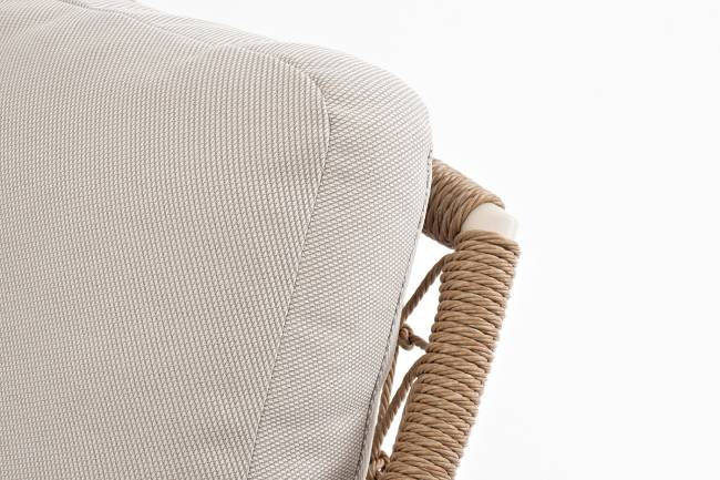 "Венеция" лаунж-зона из искусственного ротанга, цвет соломенный (К)