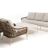 "Венеция" лаунж-зона из искусственного ротанга, цвет соломенный (К)