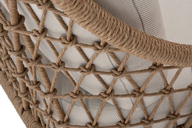 "Венеция" лаунж-зона из искусственного ротанга, цвет соломенный (К)