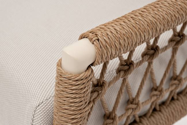 "Венеция" лаунж-зона из искусственного ротанга, цвет соломенный (К)