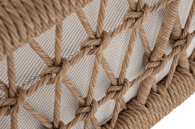 "Венеция" лаунж-зона из искусственного ротанга, цвет соломенный (К)