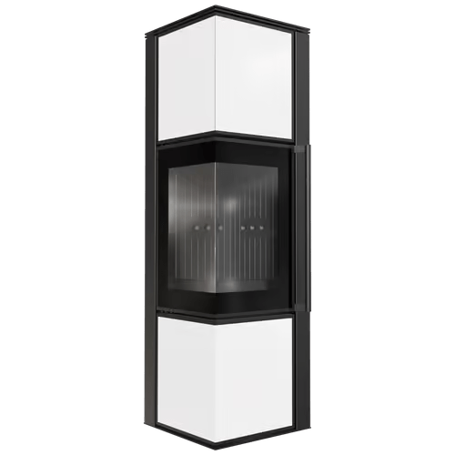 Печь Kratki PRO TORA/M, 8 кВт, белое стекло