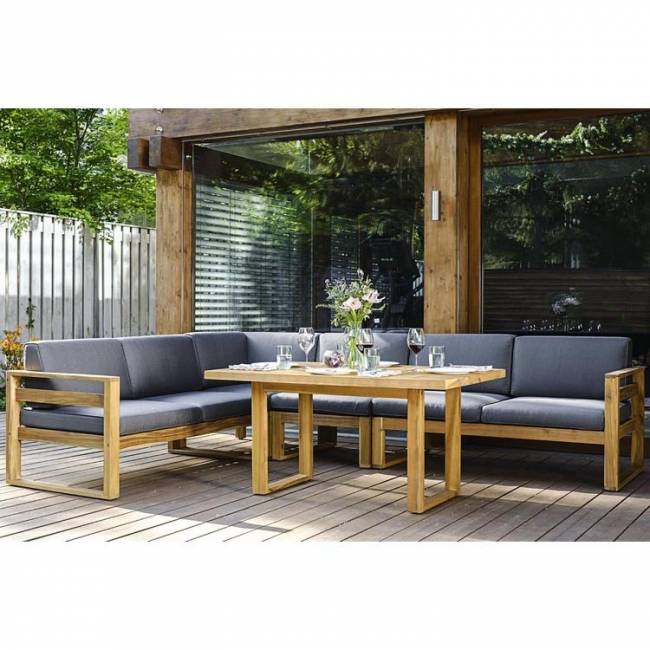 Угловой комплект BOOKA с обеденным столом