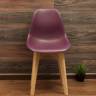 Стол Монте К 100 натур со стульями Сашш натур фиолетовый