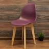 Стол Монте К 100 натур со стульями Сашш натур фиолетовый
