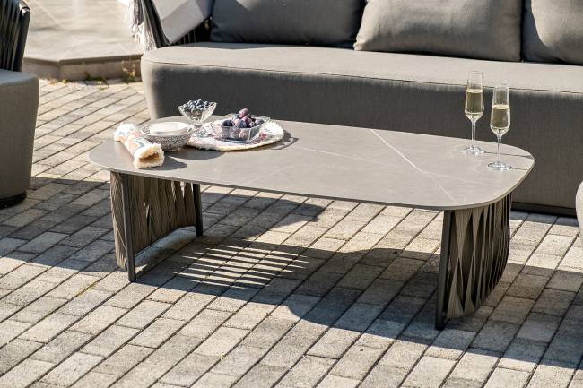 "Флоренция" лаунж-зона из искусственного ротанга, цвет графит (К)