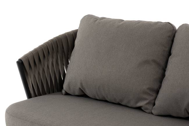 "Флоренция" лаунж-зона из искусственного ротанга, цвет графит (К)