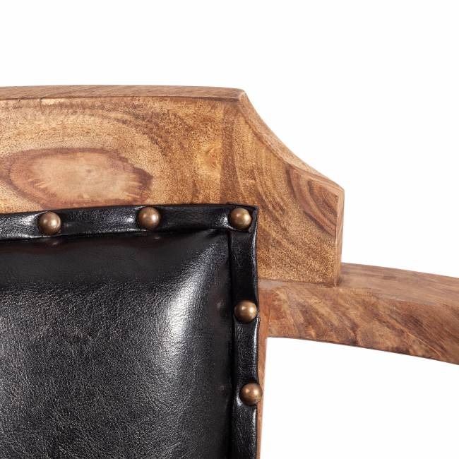 Кресло Бомбей (CW-6374) Нью/New массив палисандра, 60х53х84см, натуральный тонированный натуральный палисандр