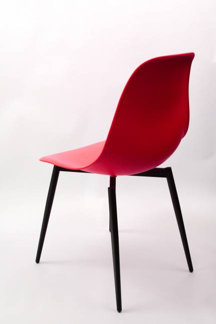 Стул Туссе чёрный /красный