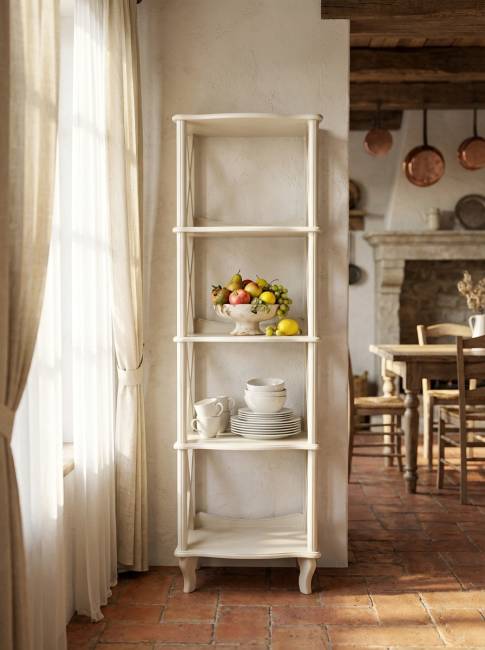 Этажерка-стеллаж Джульетта 4 уровня, дуб шампань Л