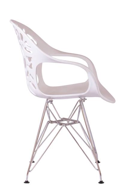 Стул Flor белый, опора металл Стул Flor белый, опора металл