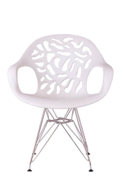 Стул Flor белый, опора металл Стул Flor белый, опора металл