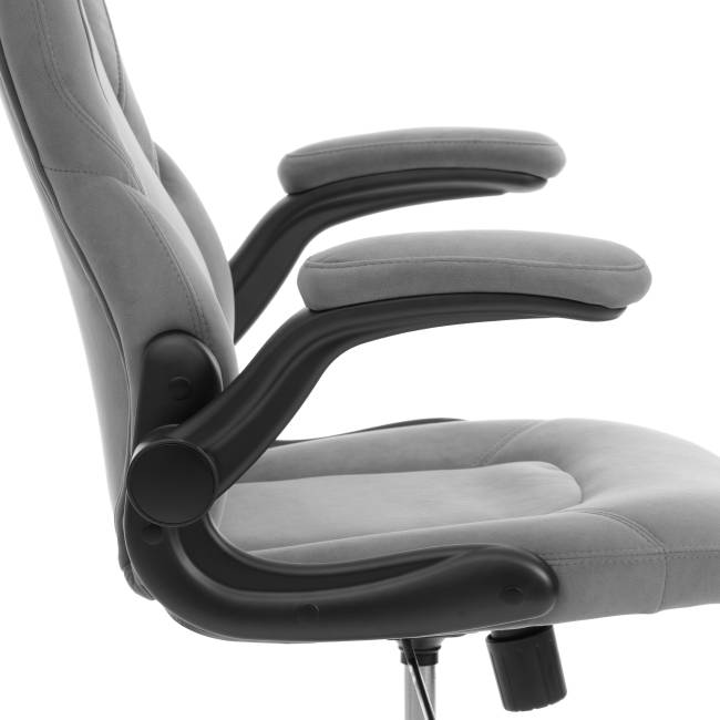 Кресло BAZUKA metalBL велюр, серый, 29 серый велюр